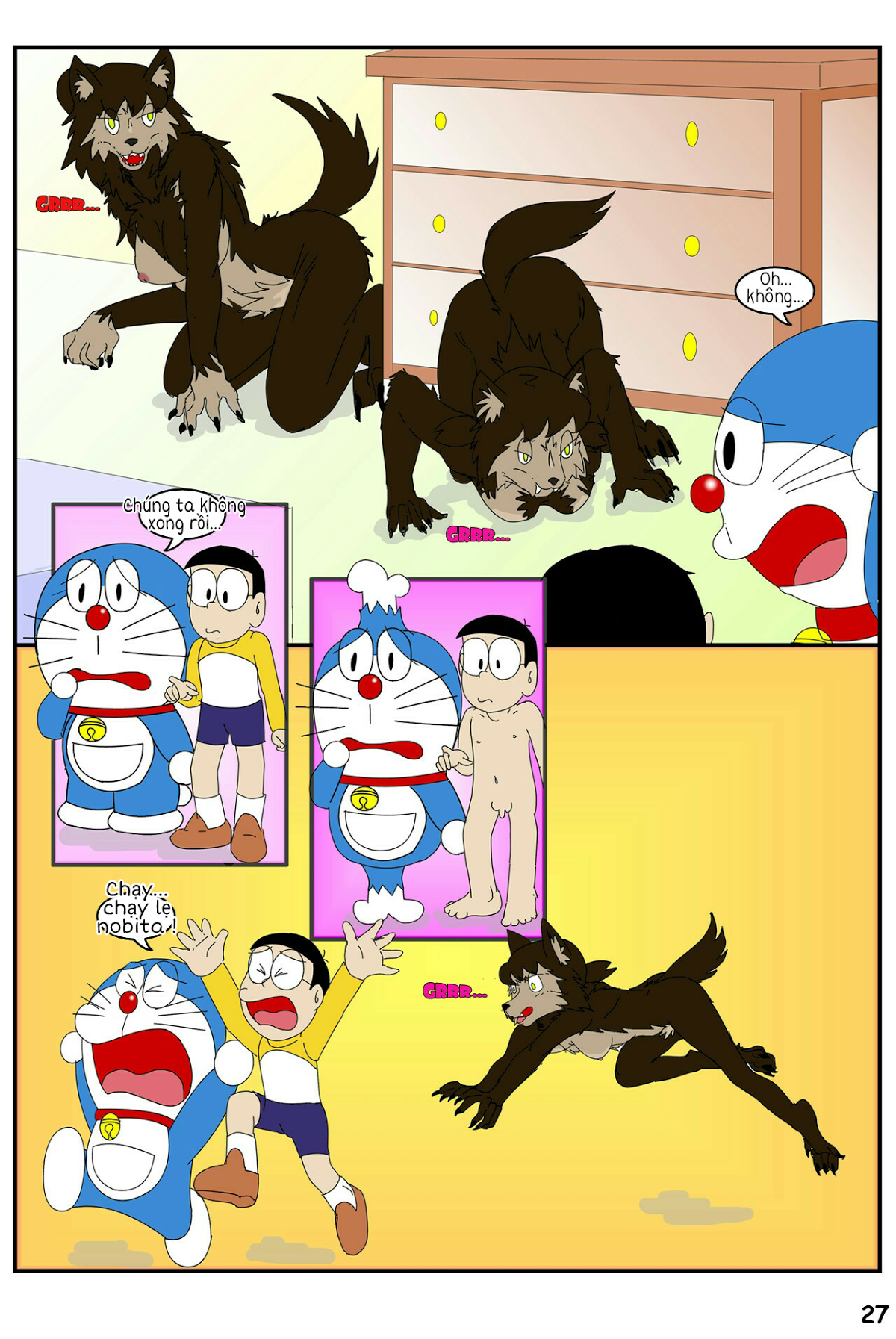 Tuyển Tập Doraemon Doujinshi 18+ Chap 20- Kem chó sói 2 - Page 11