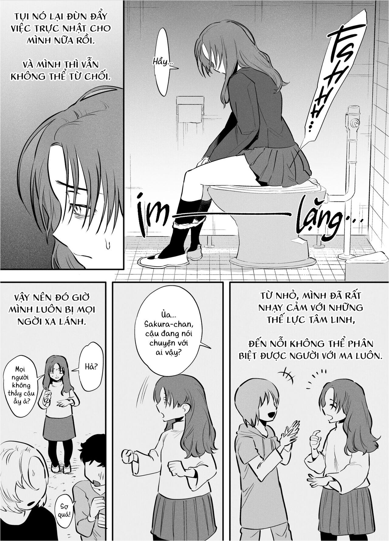 Watashi to toire to futanari Hanako-san Oneshot - Page 4